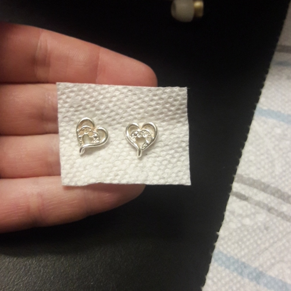 Silver earrings